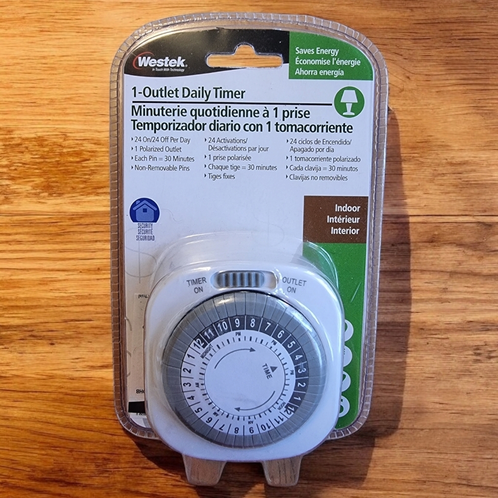 🆕️ Westek 1-Outlet Daily Timer - White